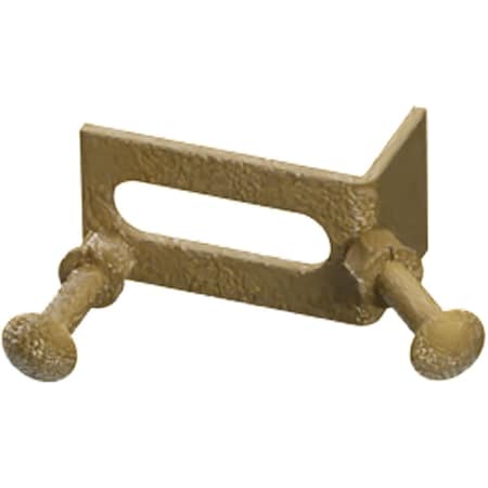 Ekena Millwork Premium Barn Door Corner Converging Bracket, Jacob's Gold GB6001OCJG